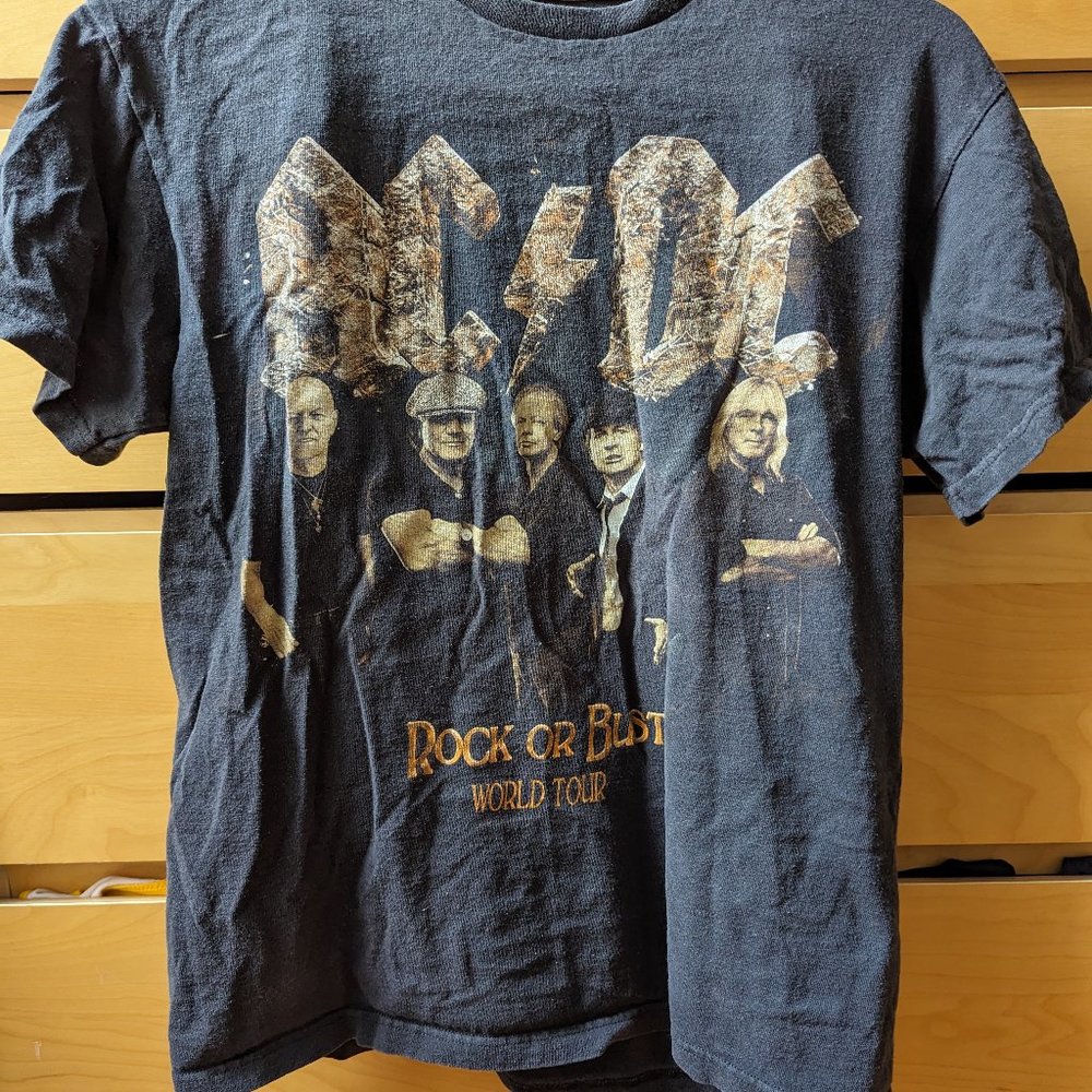 AC/DC Rock or Bust World Tour Vintage Tee